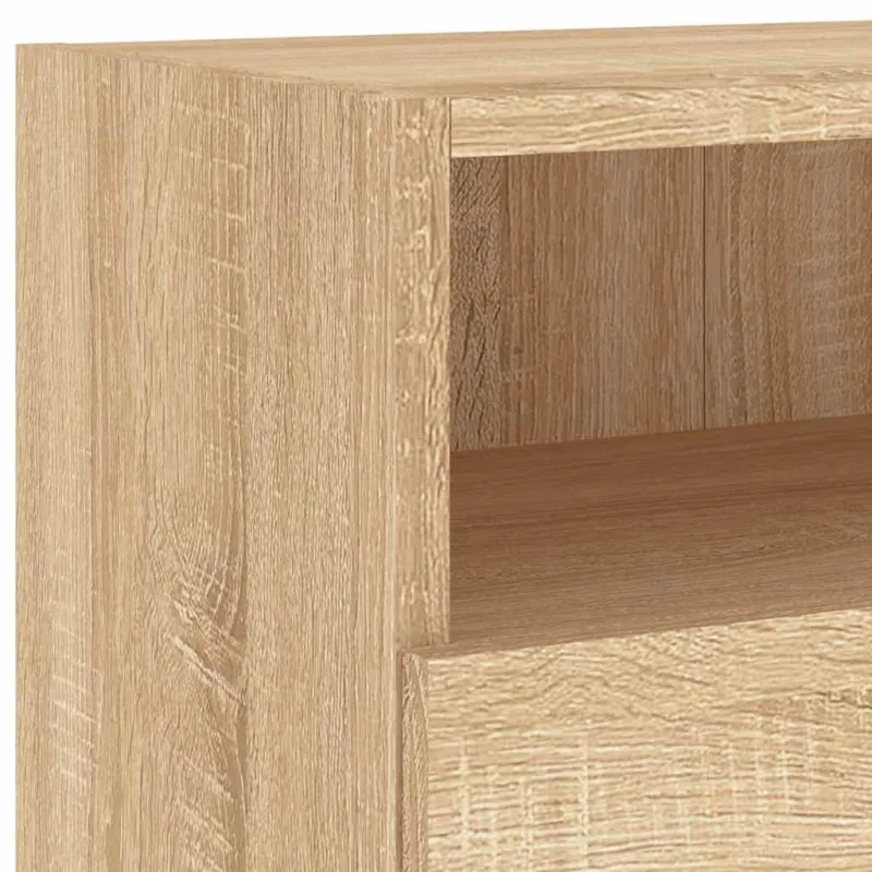 Sieninės TV spintelės, 2vnt., ąžuolo, 100x30x30cm, mediena