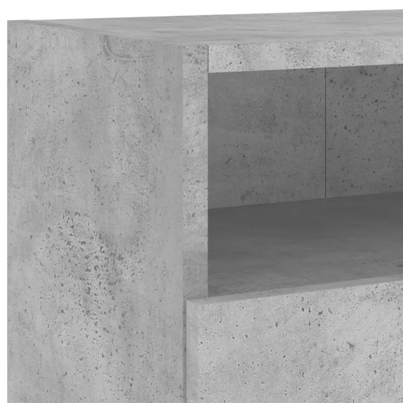 Sieninės TV spintelės, 2vnt., betono, 100x30x30cm, mediena