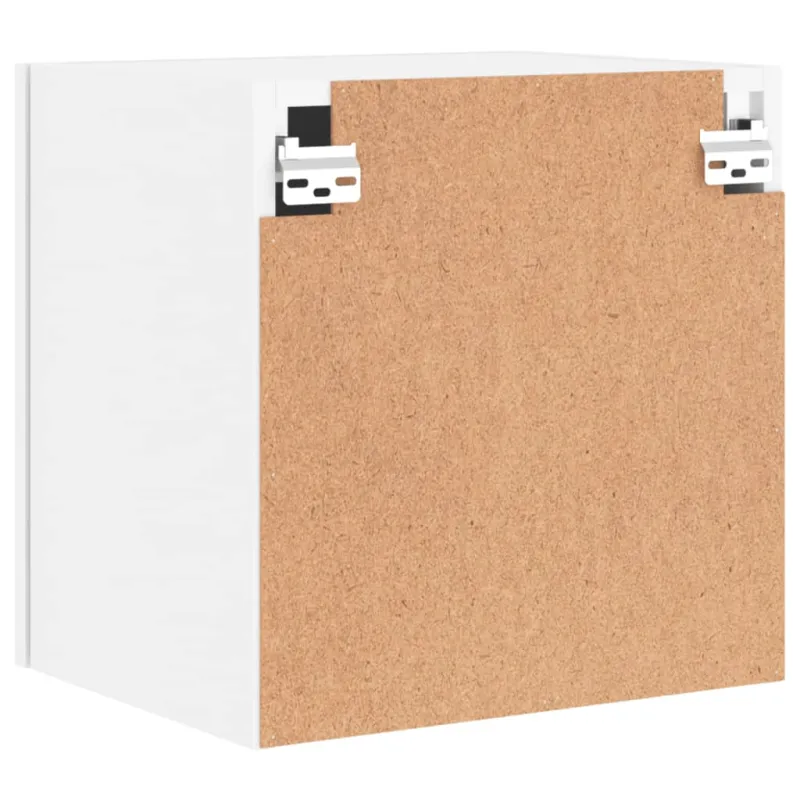 Sieninė TV spintelė, balta, 40,5x30x40cm, apdirbta mediena
