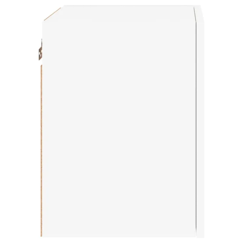 Sieninės TV spintelės, 2vnt., baltos, 40,5x30x40cm, mediena