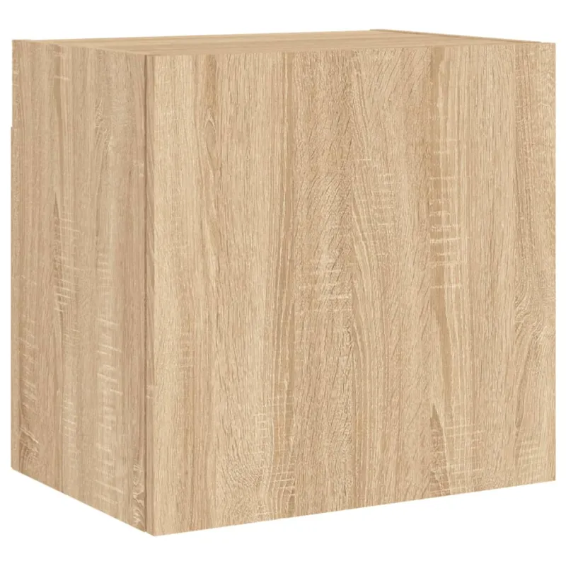 Sieninės TV spintelės, 2vnt., ąžuolo, 40,5x30x40cm, mediena