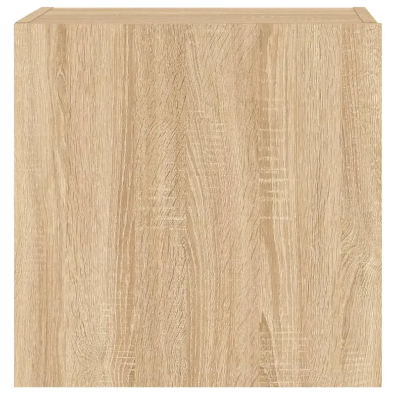 Sieninės TV spintelės, 2vnt., ąžuolo, 40,5x30x40cm, mediena