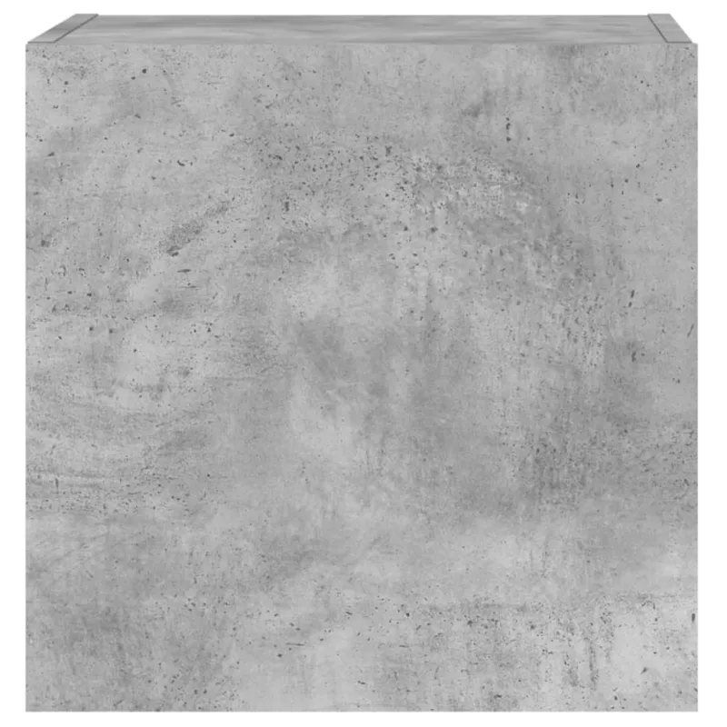 Sieninė TV spintelė, betono pilka, 40,5x30x40cm, mediena