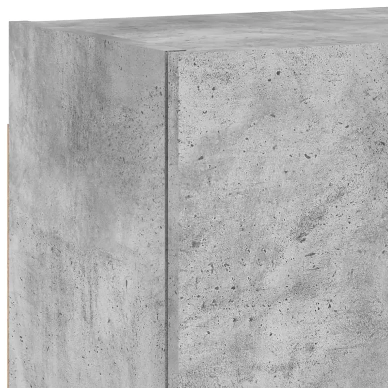 Sieninė TV spintelė, betono pilka, 40,5x30x40cm, mediena