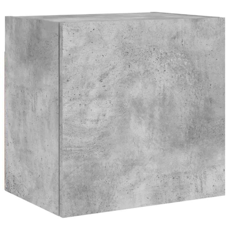Sieninės TV spintelės, 2vnt., betono, 40,5x30x40cm, mediena