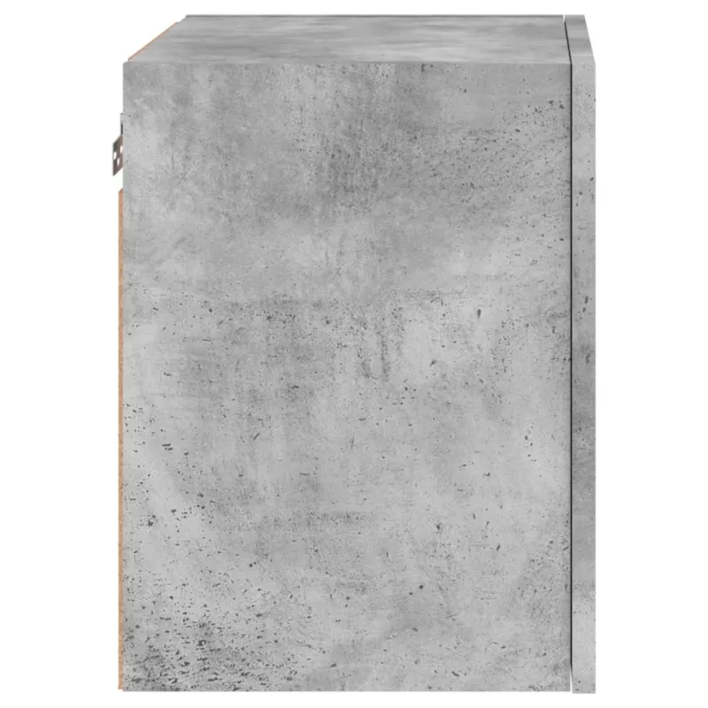 Sieninės TV spintelės, 2vnt., betono, 40,5x30x40cm, mediena