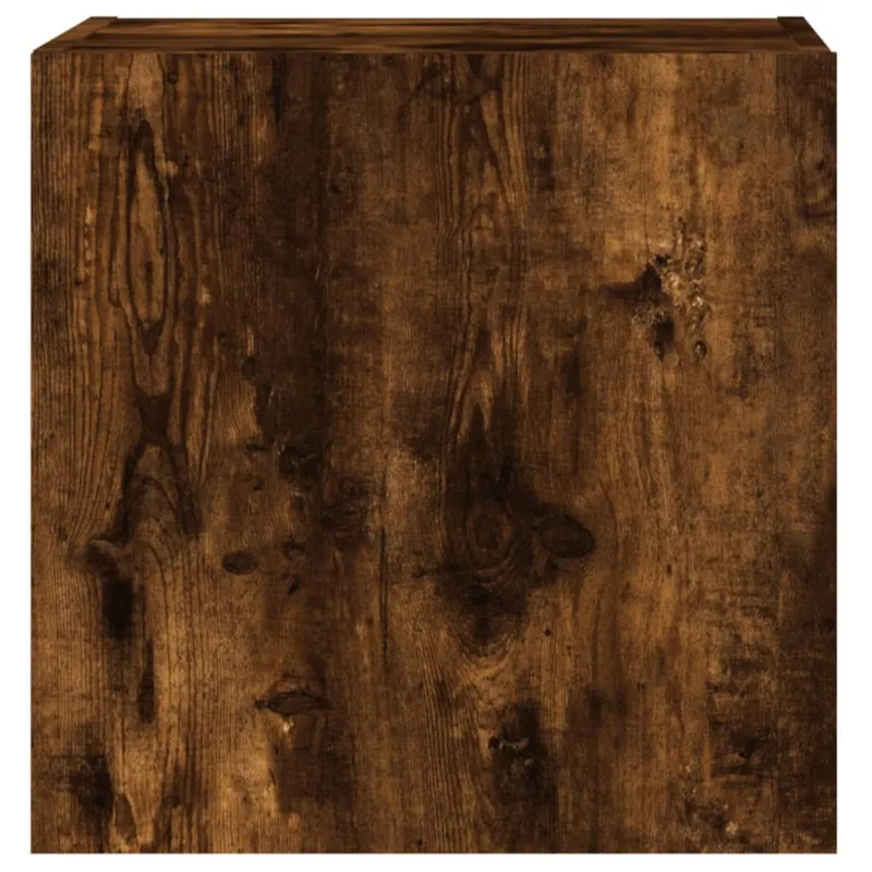 Sieninės TV spintelės, 2vnt., dūminės, 40,5x30x40cm, mediena