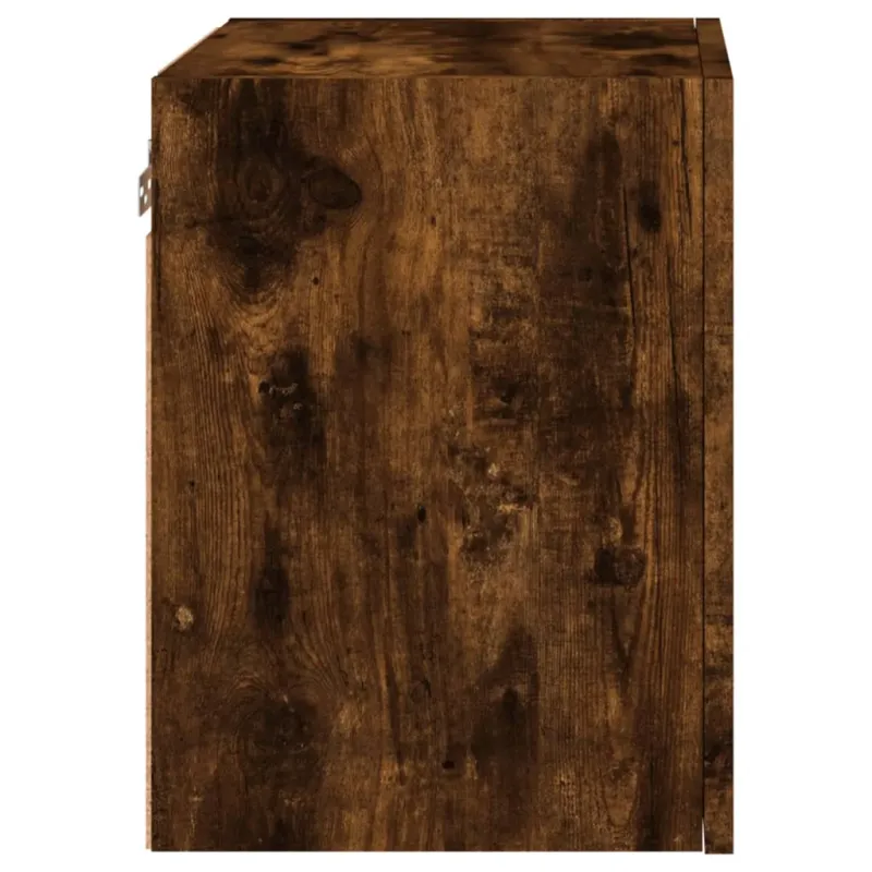 Sieninės TV spintelės, 2vnt., dūminės, 40,5x30x40cm, mediena