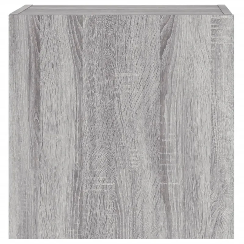 Sieninės TV spintelės, 2vnt., pilkos, 40,5x30x40cm, mediena