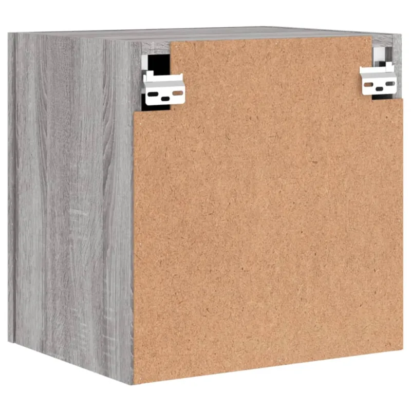Sieninės TV spintelės, 2vnt., pilkos, 40,5x30x40cm, mediena