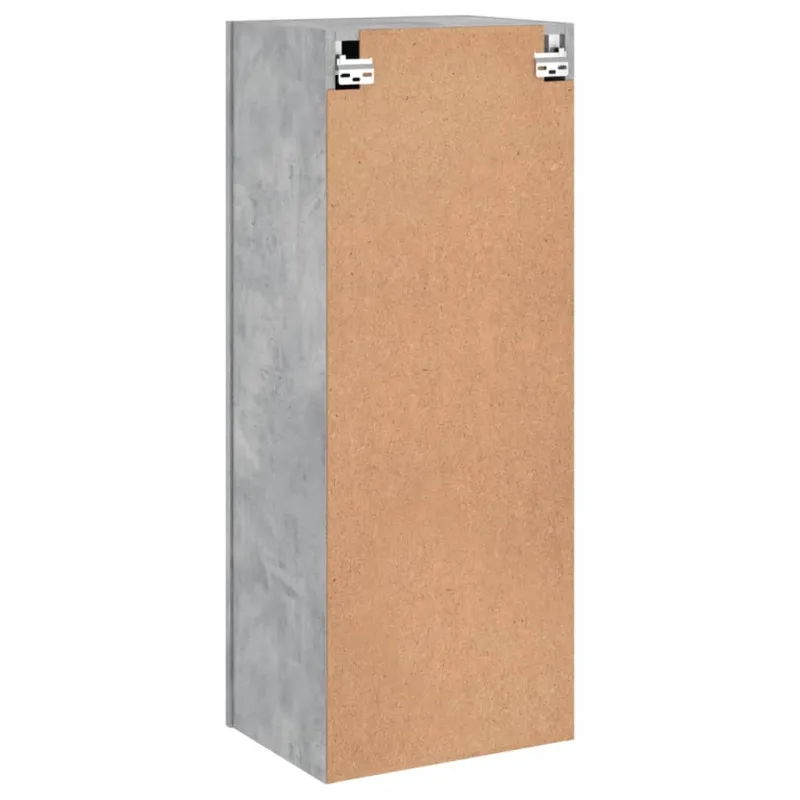 Sieninė TV spintelė, betono pilka, 40,5x30x102cm, mediena