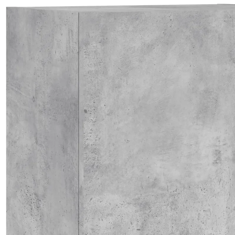 Sieninė TV spintelė, betono pilka, 40,5x30x102cm, mediena