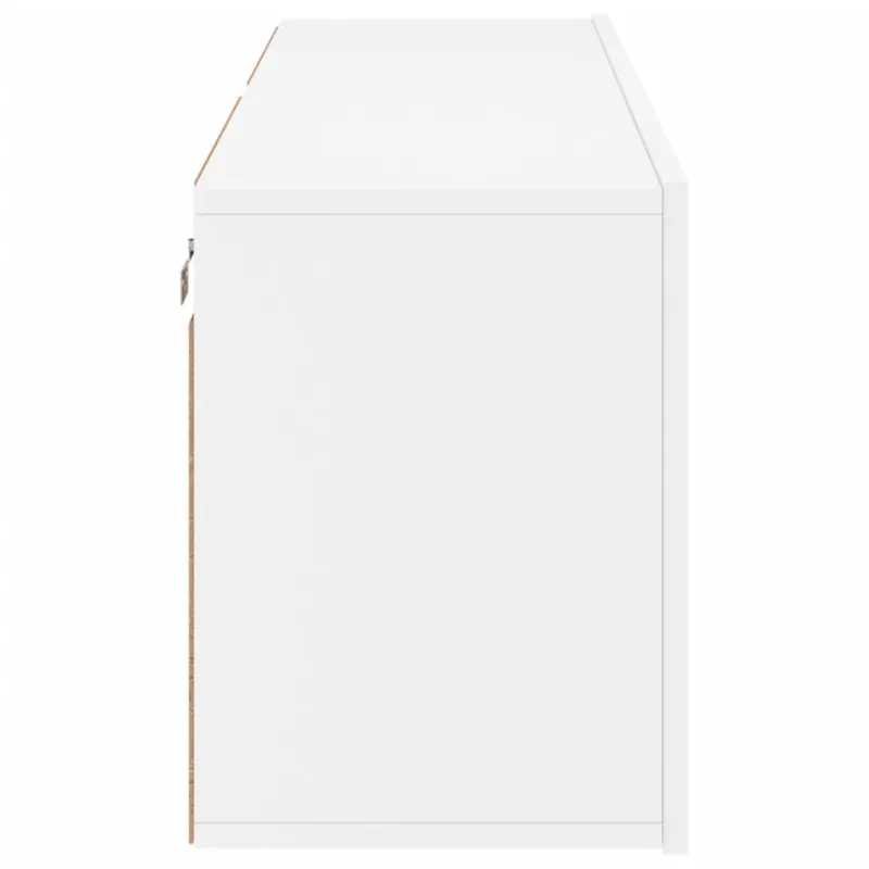 Prie sienos montuojamos TV spintelės, 2vnt., baltos, 60x30x41cm