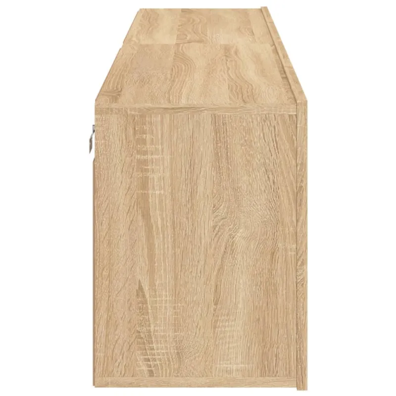 Prie sienos montuojamos TV spintelės, 2vnt., ąžuolo, 80x30x41cm