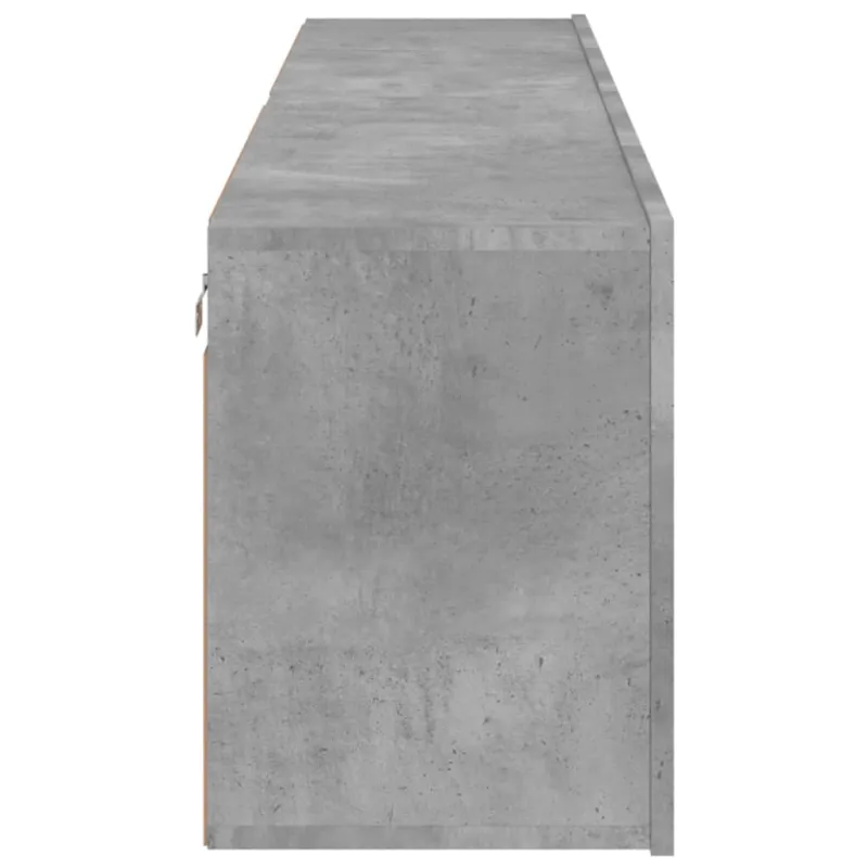 Prie sienos montuojamos TV spintelės, 2vnt., betono, 80x30x41cm