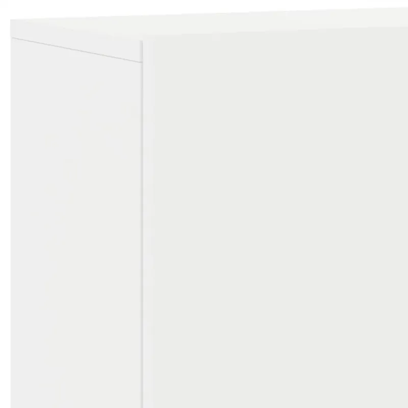 Prie sienos montuojama TV spintelė, baltos spalvos, 100x30x41cm