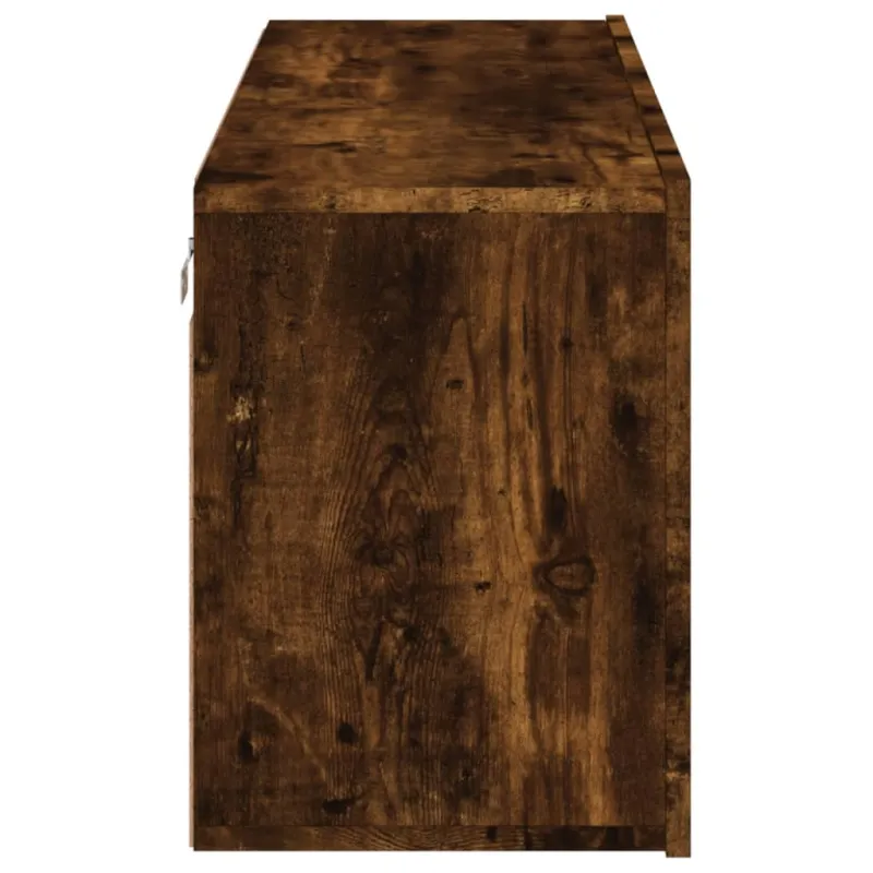 Prie sienos montuojama TV spintelė, dūminio ąžuolo, 100x30x41cm