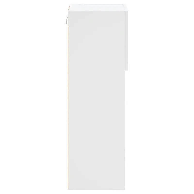 TV spintelė su LED lemputėmis, baltos spalvos, 30,5x30x90cm