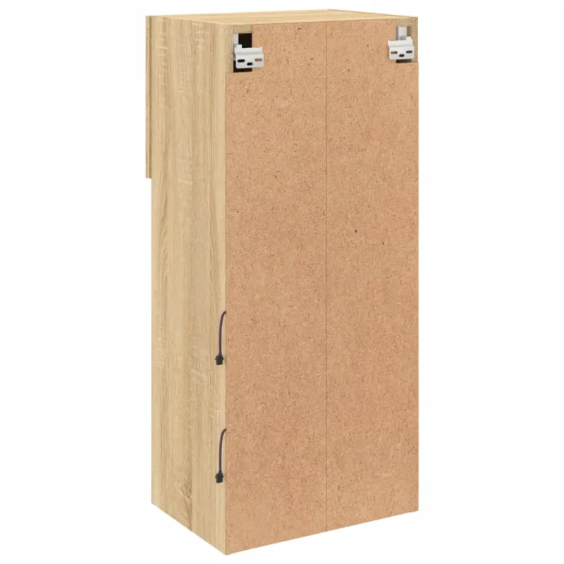TV spintelė su LED lemputėmis, ąžuolo spalvos, 40,5x30x90cm