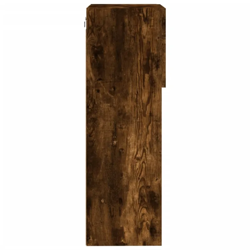 TV spintelės su LED, 2vnt., dūminio ąžuolo, 40,5x30x90cm