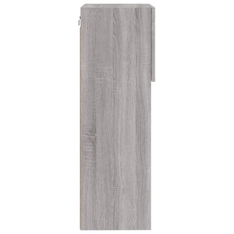 TV spintelės su LED, 2vnt., pilkos ąžuolo, 40,5x30x90cm