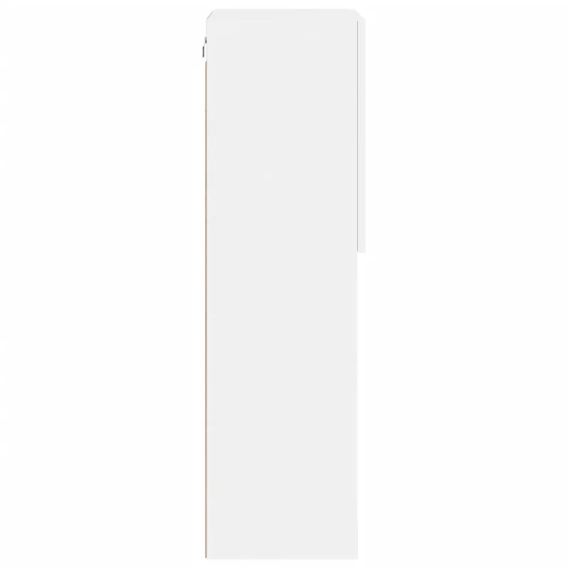 TV spintelė su LED lemputėmis, baltos spalvos, 40,5x30x102cm