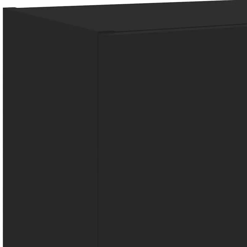 TV spintelė su LED lemputėmis, juodos spalvos, 40,5x30x102cm
