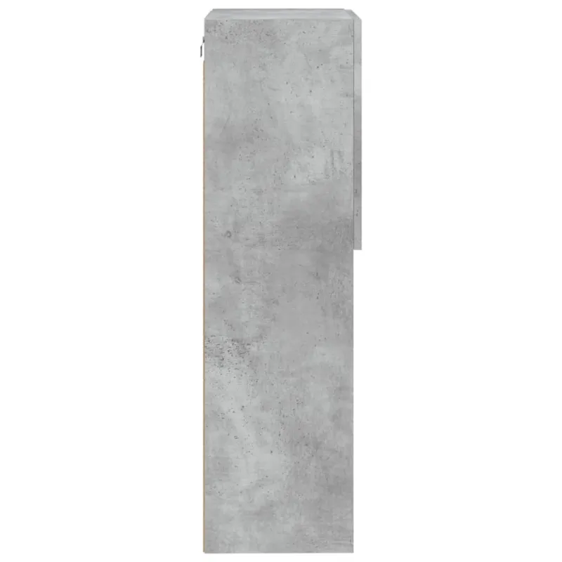TV spintelė su LED lemputėmis, betono pilka, 40,5x30x102cm