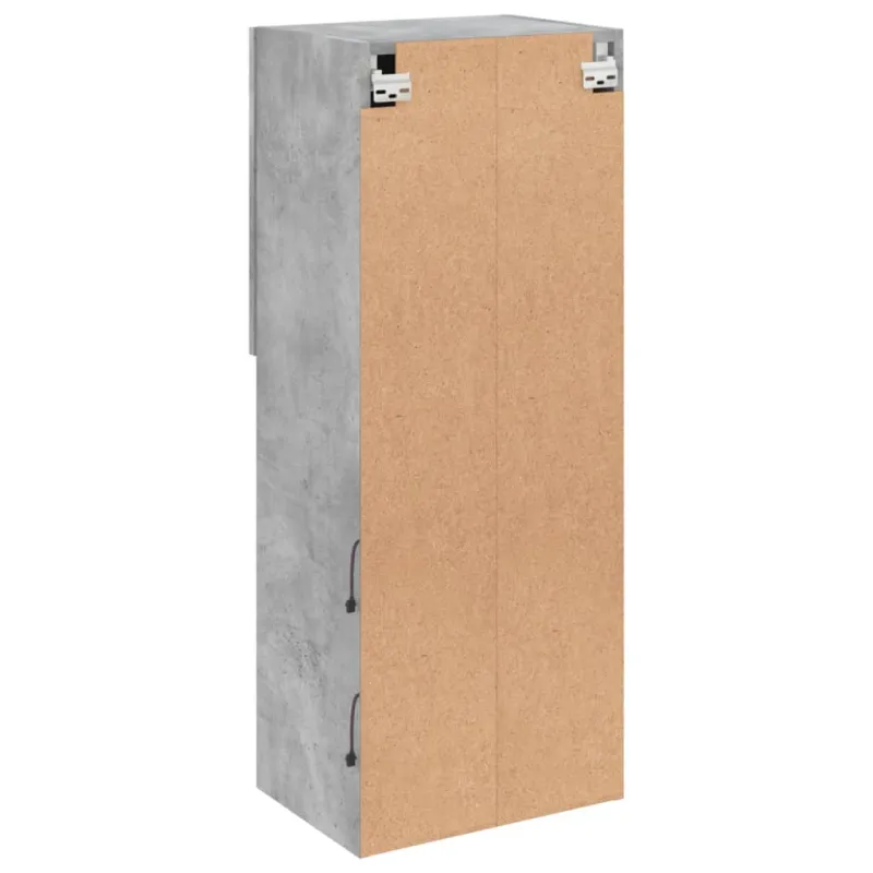 TV spintelė su LED lemputėmis, betono pilka, 40,5x30x102cm