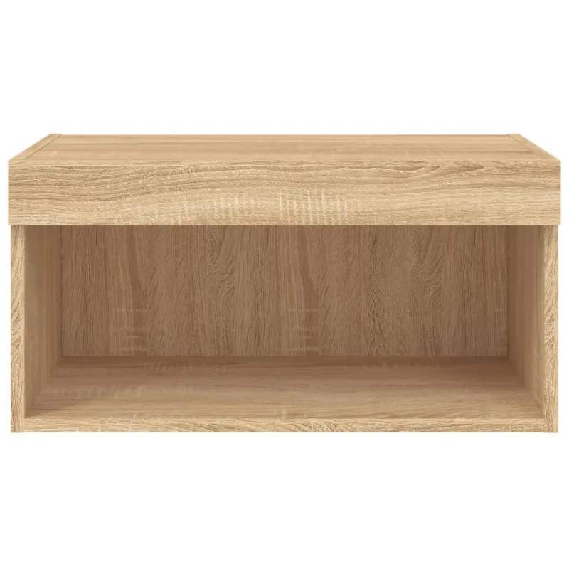 TV spintelė su LED lemputėmis, ąžuolo spalvos, 60x30x30cm
