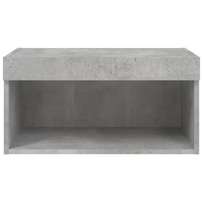 TV spintelė su LED lemputėmis, betono pilka, 60x30x30cm