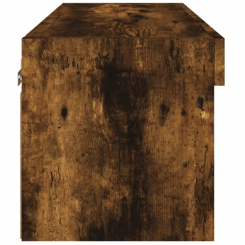 TV spintelė su LED lemputėmis, dūminio ąžuolo, 60x30x30cm