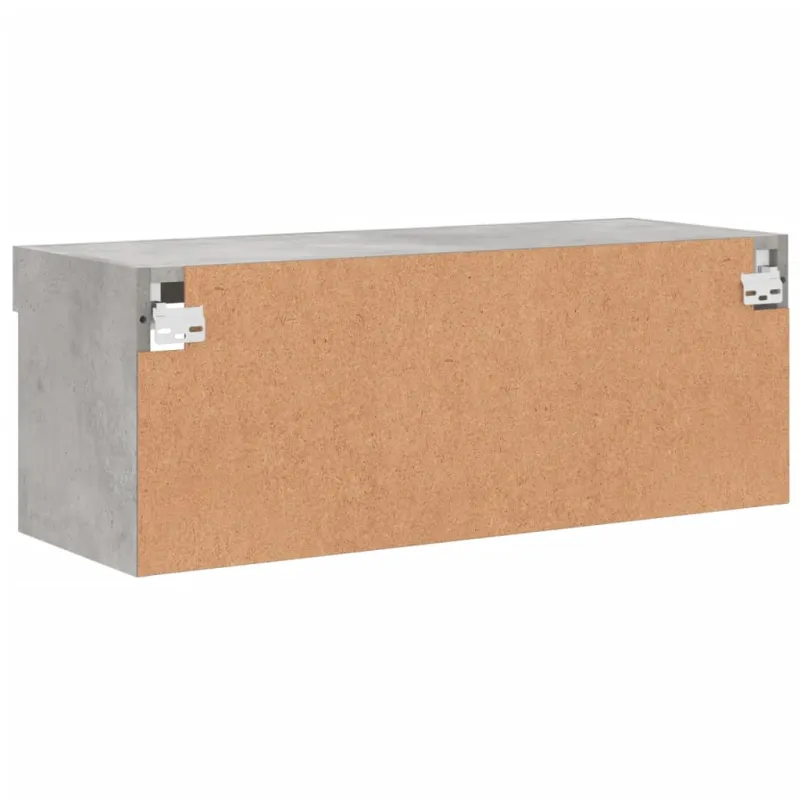 TV spintelė su LED lemputėmis, betono pilka, 80x30x30cm