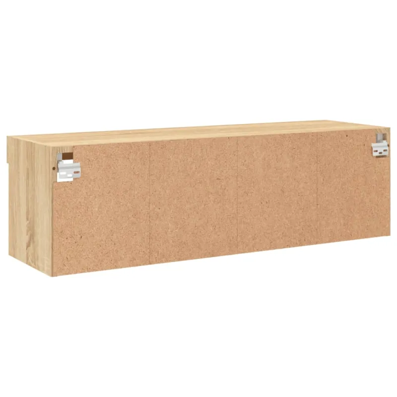 TV spintelė su LED lemputėmis, ąžuolo spalvos, 100x30x30cm
