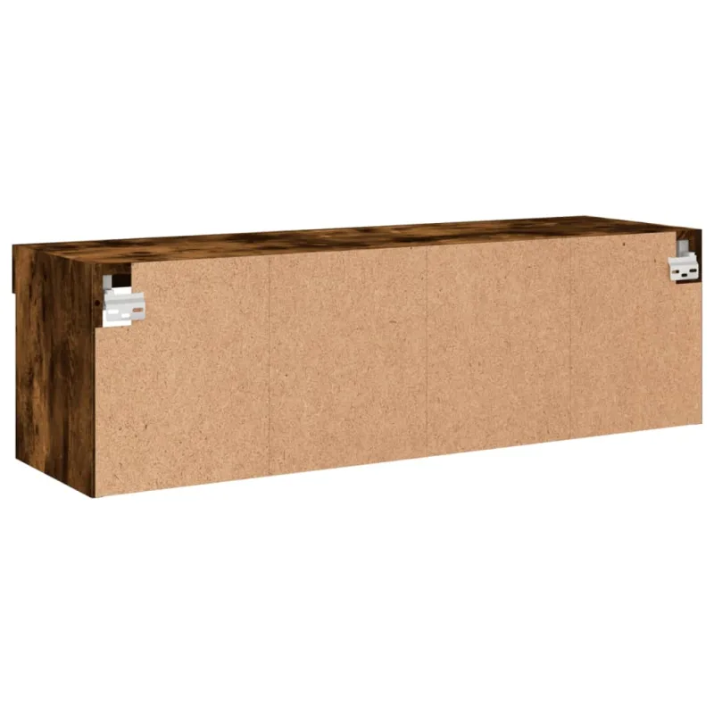 TV spintelė su LED lemputėmis, dūminio ąžuolo, 100x30x30cm