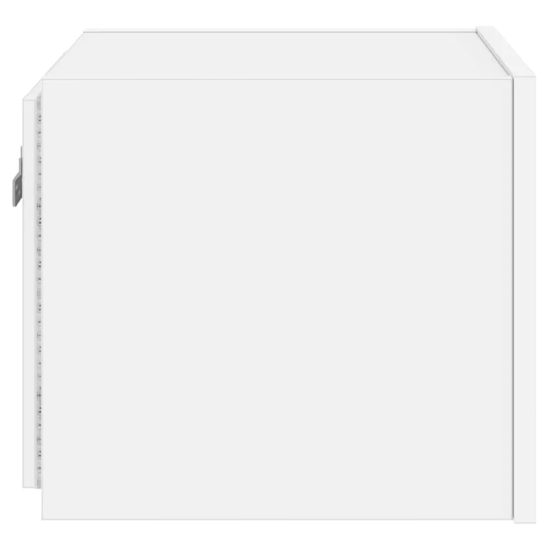 Sieninės TV spintelės su LED, 2vnt., baltos, 30,5x35x30cm
