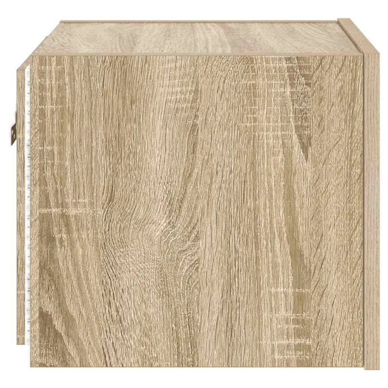 Sieninės TV spintelės su LED, 2vnt., ąžuolo, 30,5x35x30cm