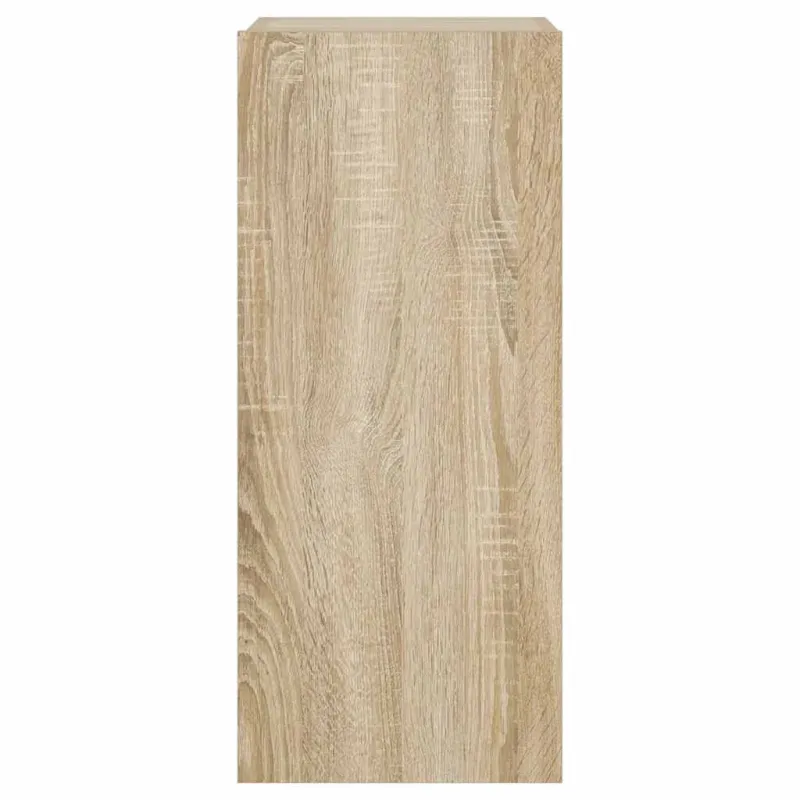 Sieninė TV spintelė su LED lemputėmis, ąžuolo, 30,5x35x70cm