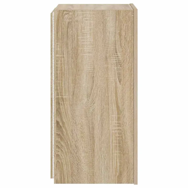 Sieninė TV spintelė su LED lemputėmis, ąžuolo, 30,5x35x70cm