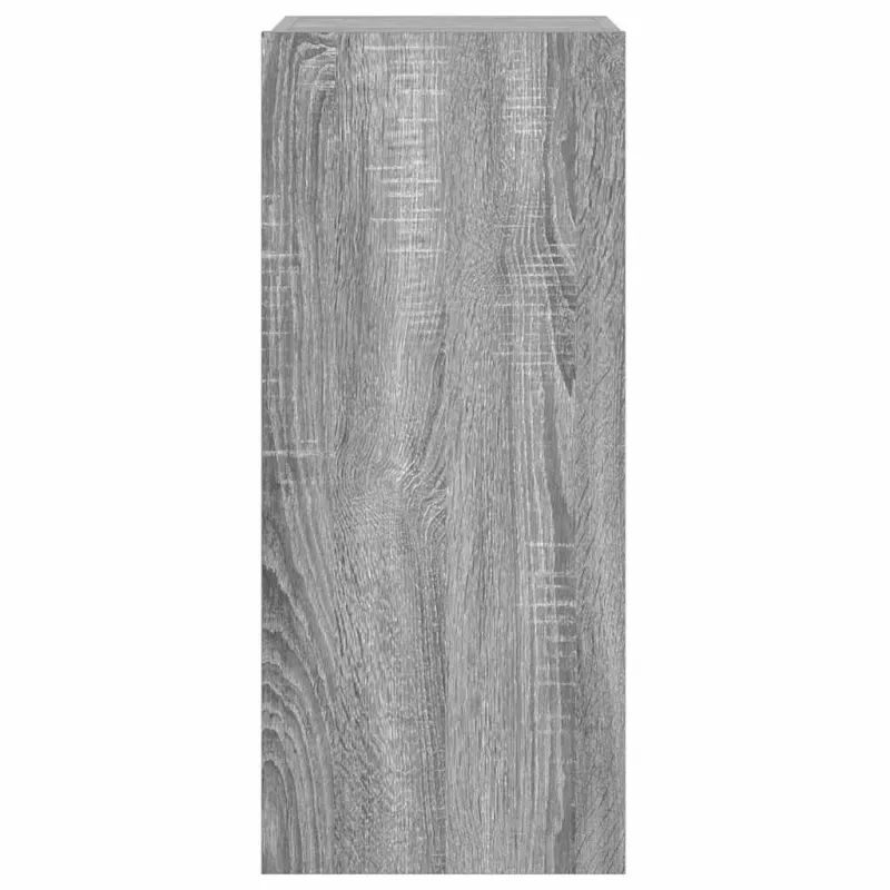 Sieninė TV spintelė su LED lemputėmis, pilka, 30,5x35x70cm