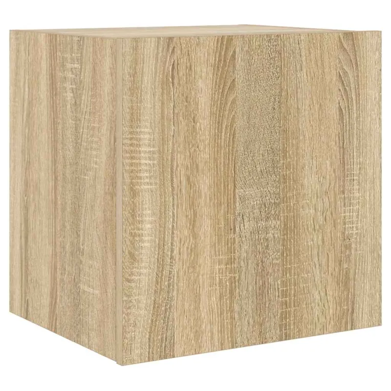 Sieninės TV spintelės su LED, 2vnt., ąžuolo, 40,5x35x40cm