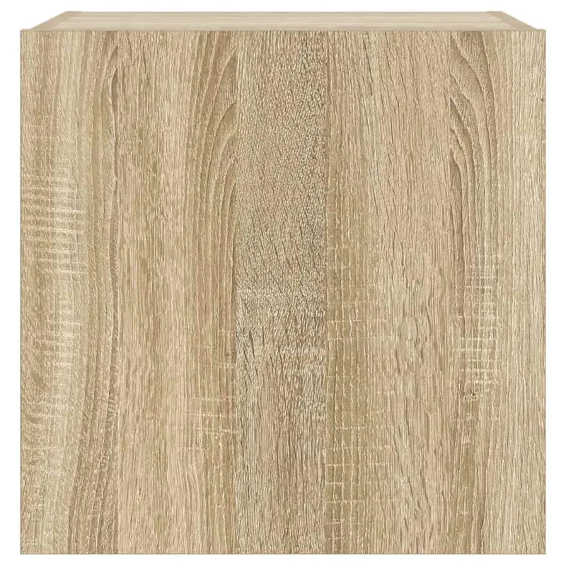 Sieninės TV spintelės su LED, 2vnt., ąžuolo, 40,5x35x40cm