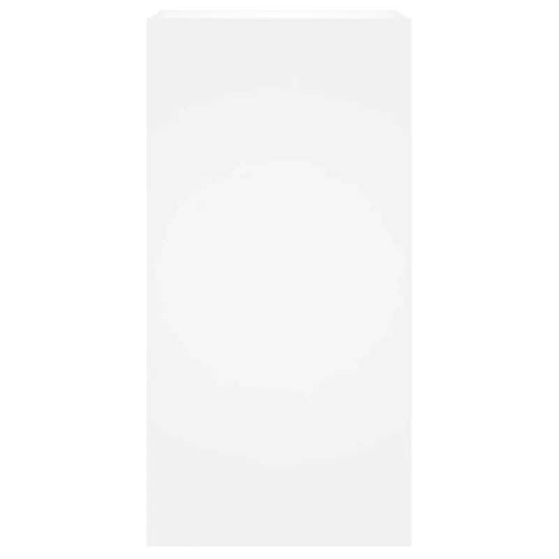 Sieninė TV spintelė su LED lemputėmis, balta, 40,5x35x80cm