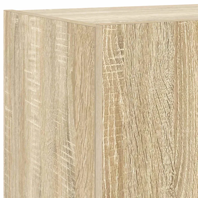 Sieninės TV spintelės su LED, 2vnt., sonoma ąžuolo, 80x35x31cm