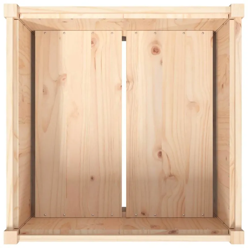 Sodo lovelis, 70x70x70cm, pušies medienos masyvas