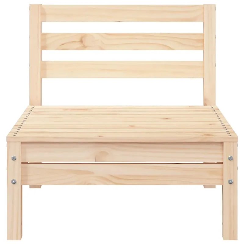Trivietė sodo sofa, pušies medienos masyvas