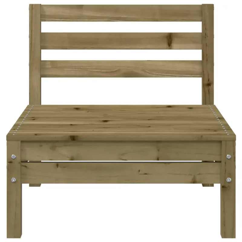 Trivietė sodo sofa, impregnuota pušies mediena