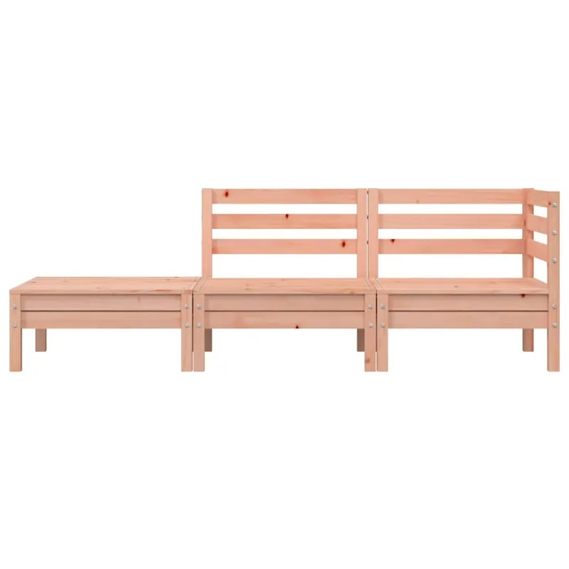 Trivietė sodo sofa, douglas eglės medienos masyvas