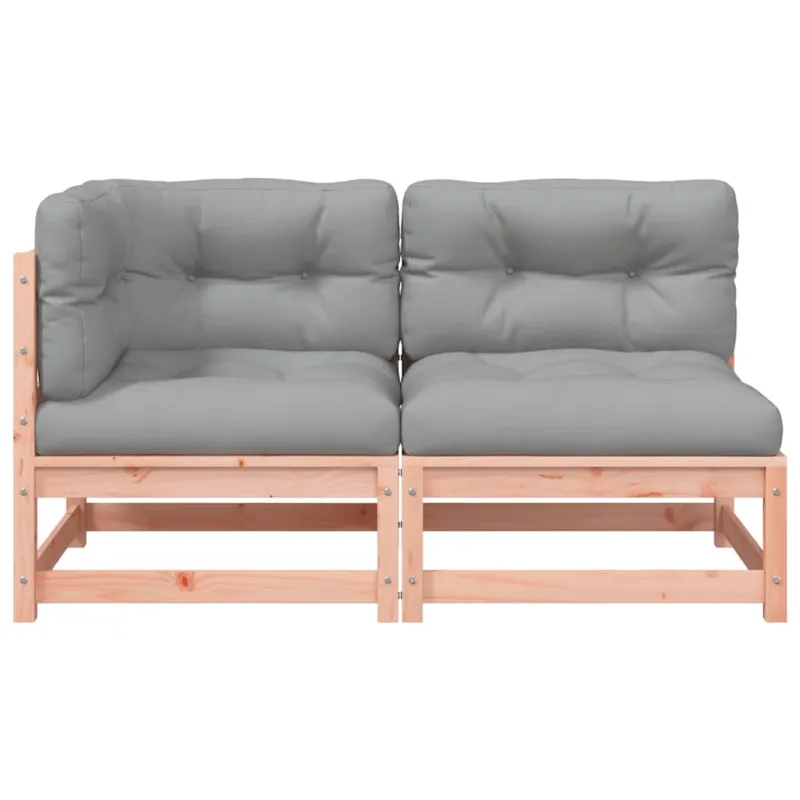 Dvivietė sodo sofa su pagalvėlėmis, douglas eglės masyvas