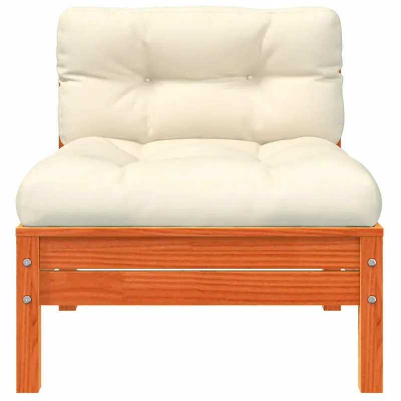 trivietė sodo sofa su pagalvėlėmis ir pakoja